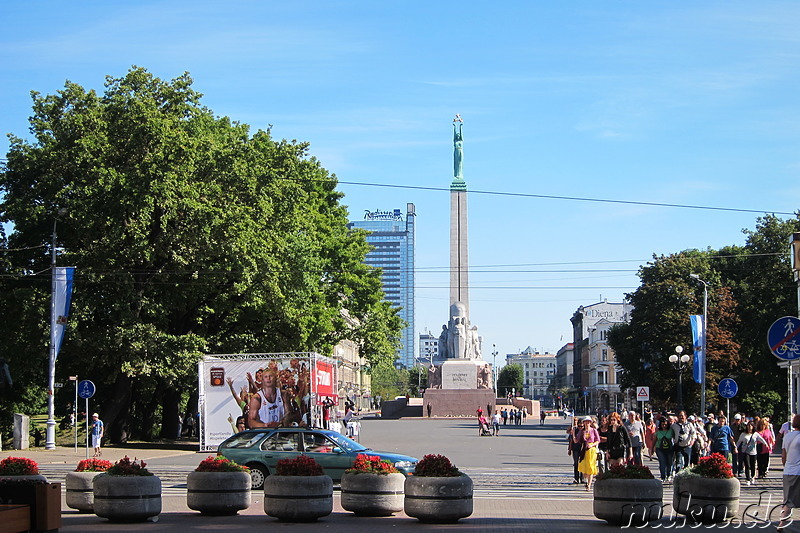 Freedom Monument - Obelisk in Riga, Lettland