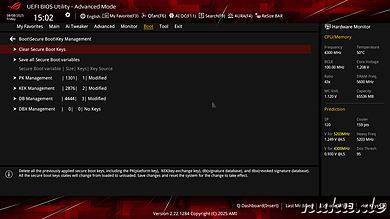 ASUS Bios: Clear Secure Boot Keys ausführen ASUS Bios: Clear Secure Boot Keys ausführen
