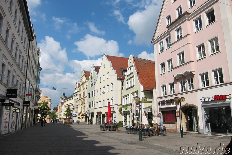 Fussgängerzone in Ingolstadt, Bayern, Deutschland