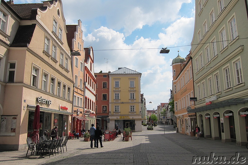 Fussgängerzone in Ingolstadt, Bayern, Deutschland