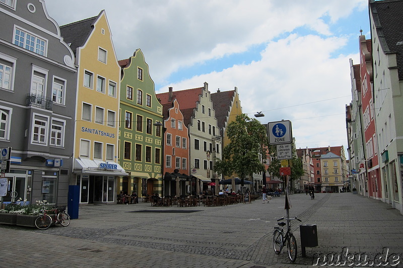 Fussgängerzone in Ingolstadt, Bayern, Deutschland