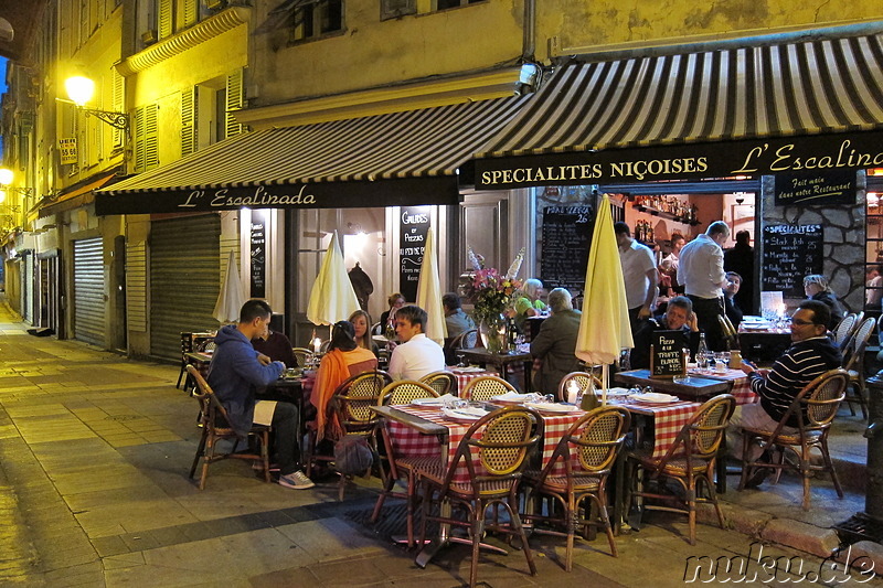 Restaurant L'Escalinada in Nizza, Frankreich